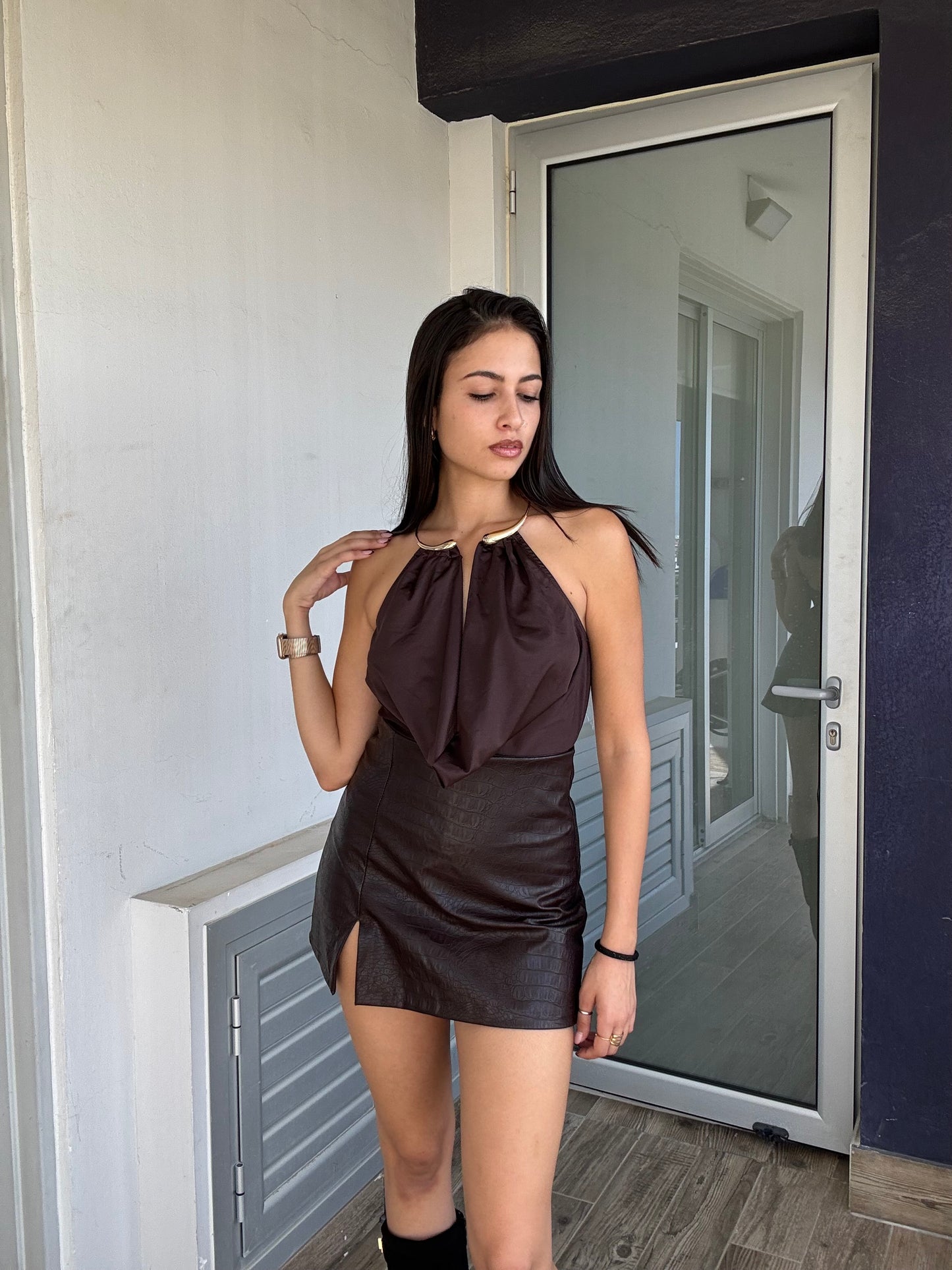 Ophelia leather short