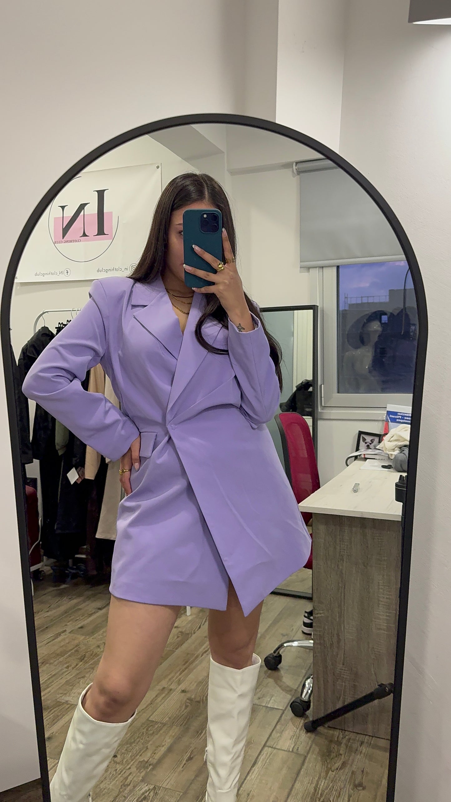 ‘Clia’ blazer-dress